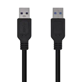 AISENS - CABLE USB 3.0, TIPO A/M-A/M, NEGRO, 2.0M